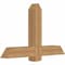 Ekena Millwork Eugene Smooth Timber Gable Bracket, Western Red Cedar, 48"W x 30"H x 5 1/2"D x 5 1/2"F, 15/12 Pitch GBW048X30X0606EUG00SWR - alternate 4